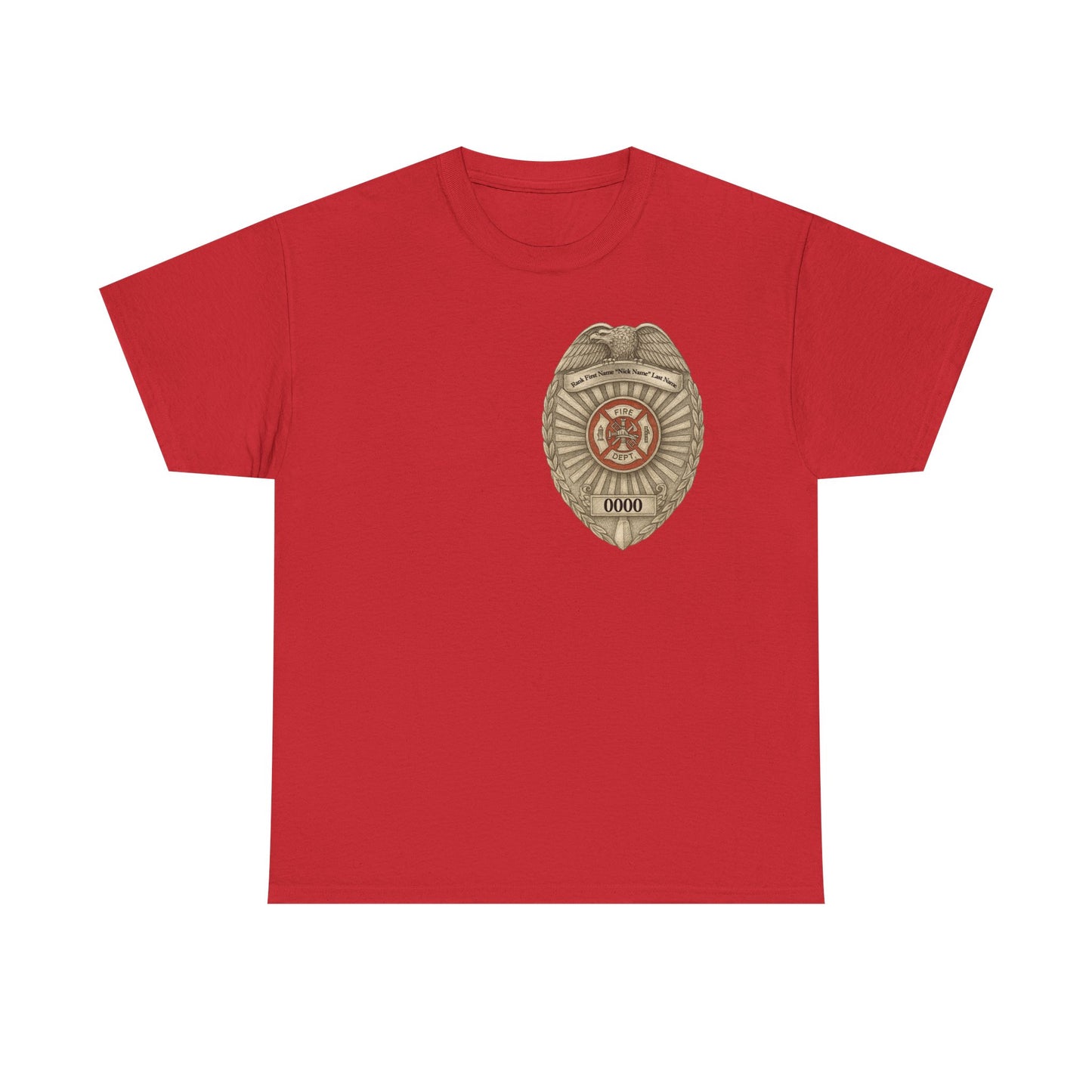 Flames Test Metal – Courage Firefighter Tee