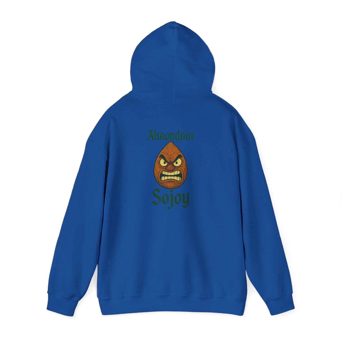 Angry Almond Hoodie - Tropical Humor Graphic Sweatshirt