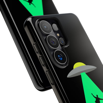 Phone Case — 'Beamed Up Before Rent Was Due' Alien Abduction Design