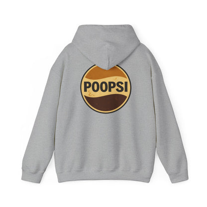 Poopsi Logo Hoodie — Funny Retro Soda Parody Sweatshirt
