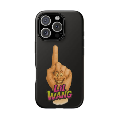 Phone Case — 'Lil Wang' Humorous Middle Finger Character Protective Cover