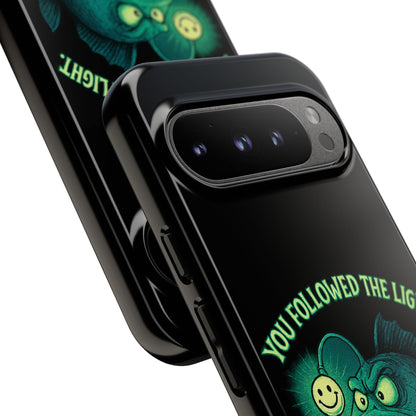 Anglerfish Phone Case – “You Followed The Light, That’s On You” Glow Horror Protective Case