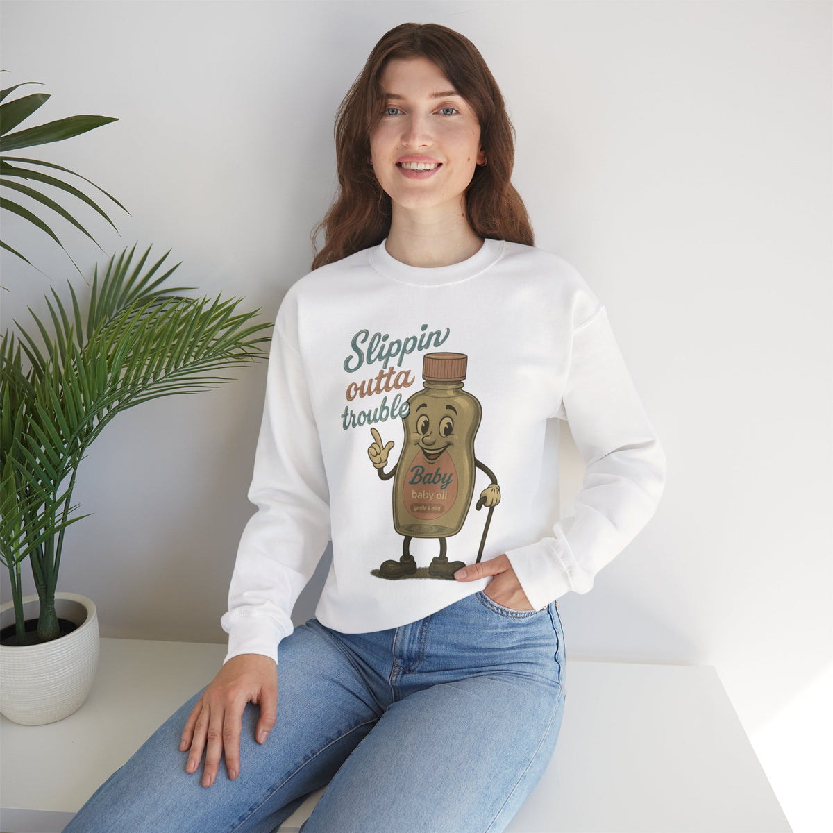 Slippin' Outta Trouble Crewneck