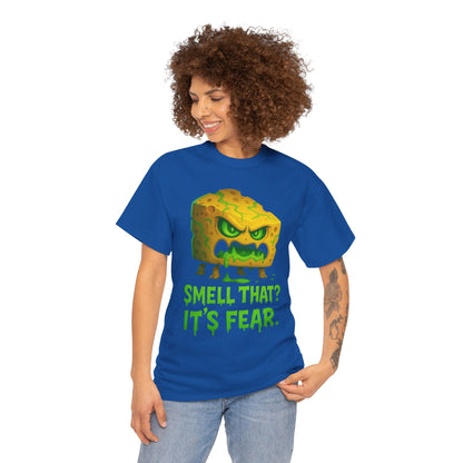 Cheese Monster Tee - "Smell That? It's Fear." Funny Halloween T-Shirt