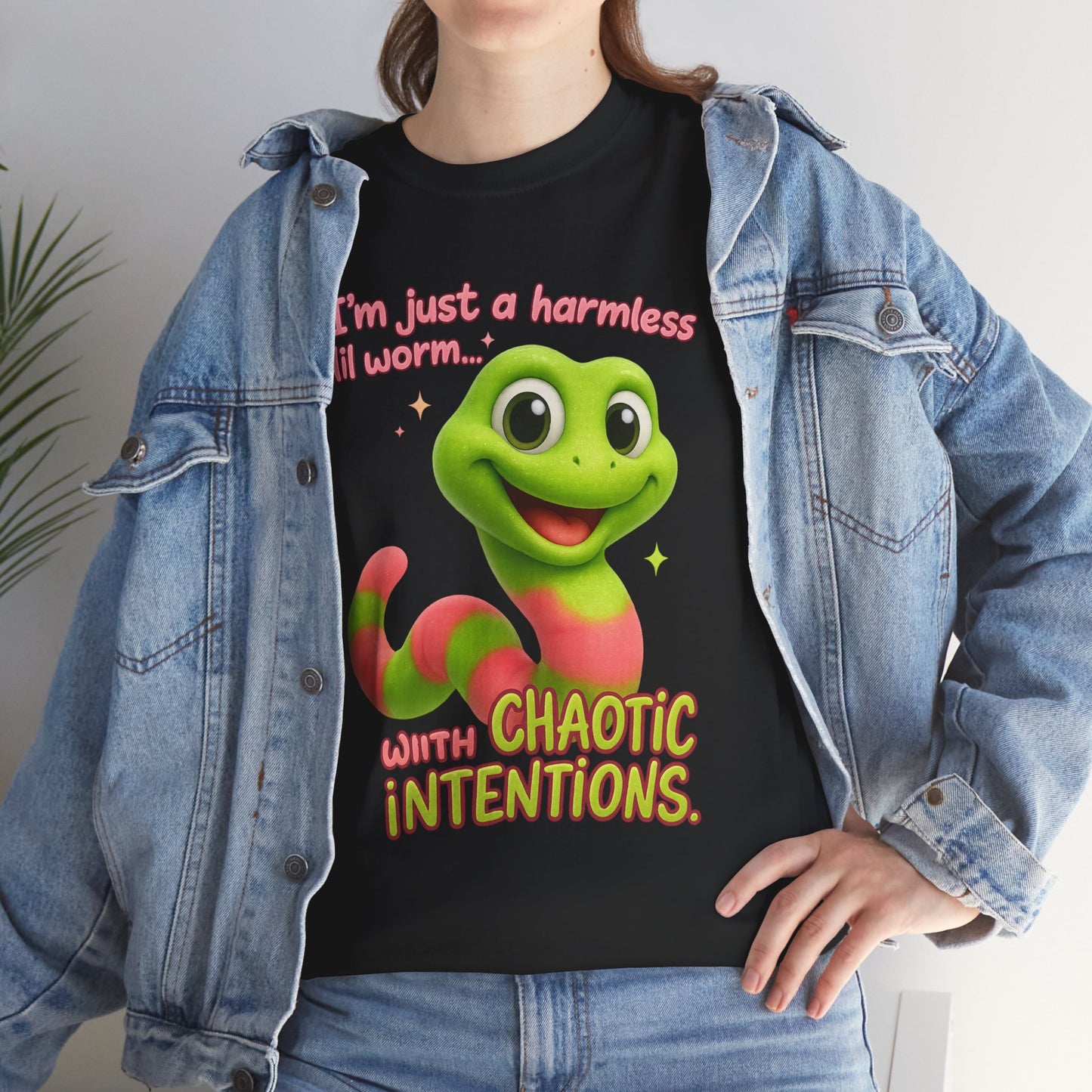 Chaotic Intentions – Cute Gummy Worm T-Shirt