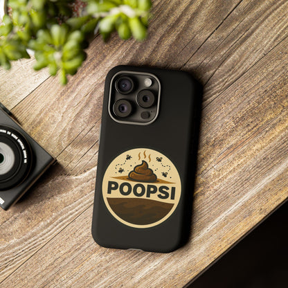 Phone Case — 'POOPSI' Funny Poop Logo Protective Cover