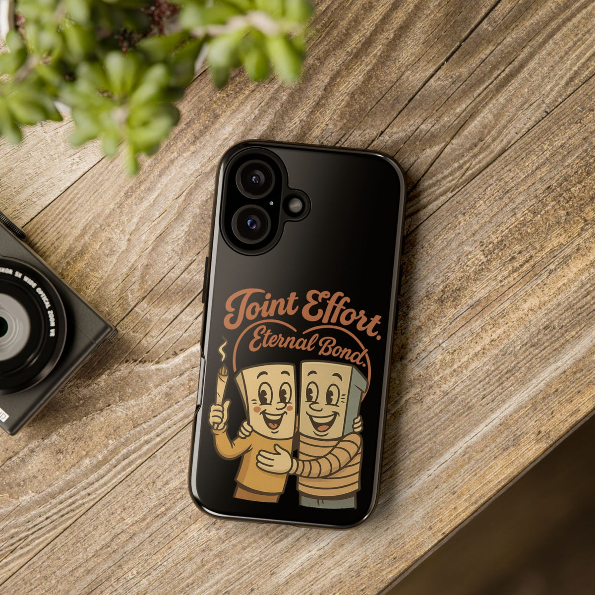 Phone Case — "Joint Effort Eternal Bond" Retro Cannabis Matchstick Design