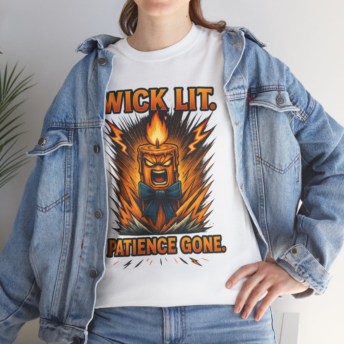 Wick Lit Candle Rage Tee | Patience Gone Graphic T-Shirt