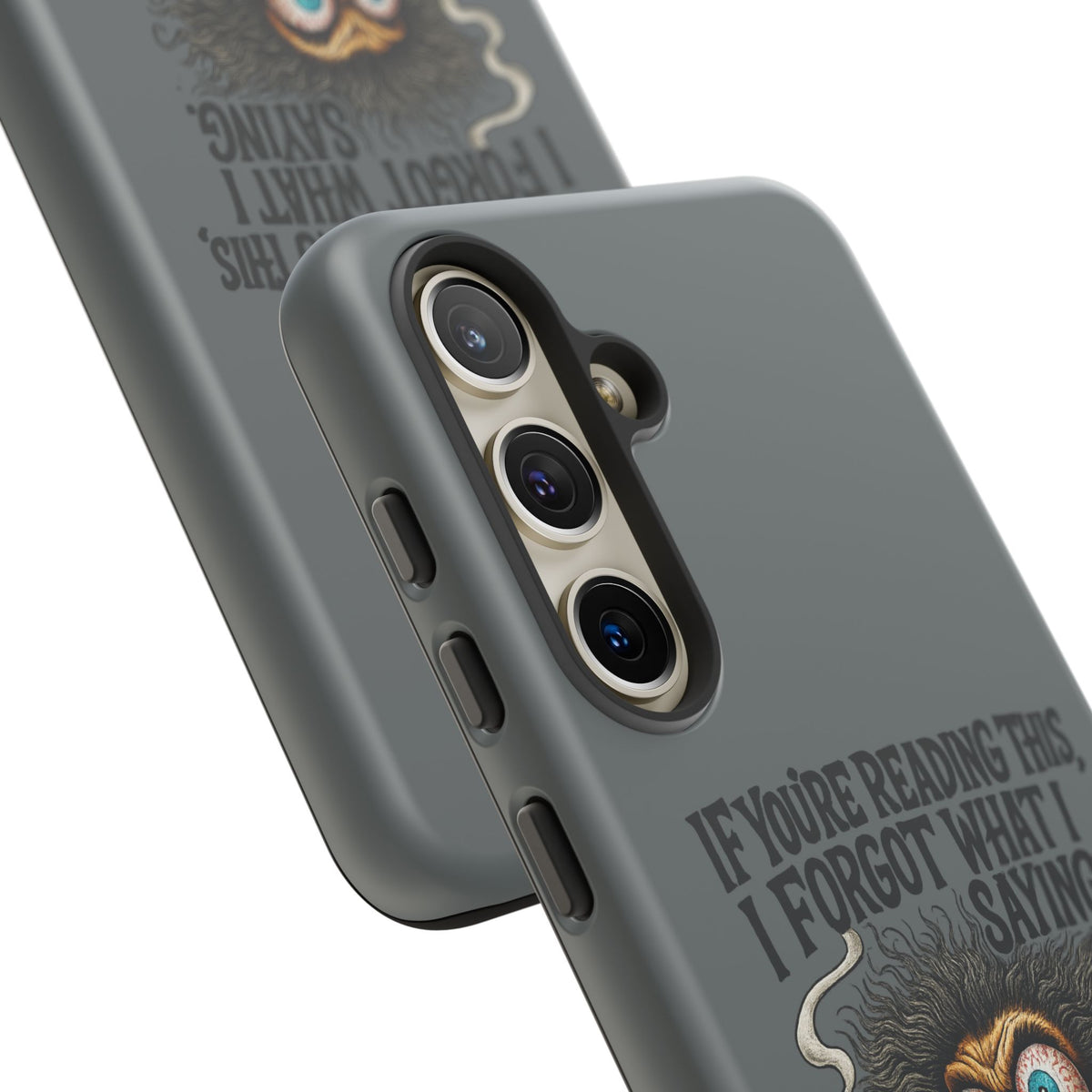 Phone Case — "If You're Reading This I Forgot What I Was Saying" Retro Crazy Cartoon Design