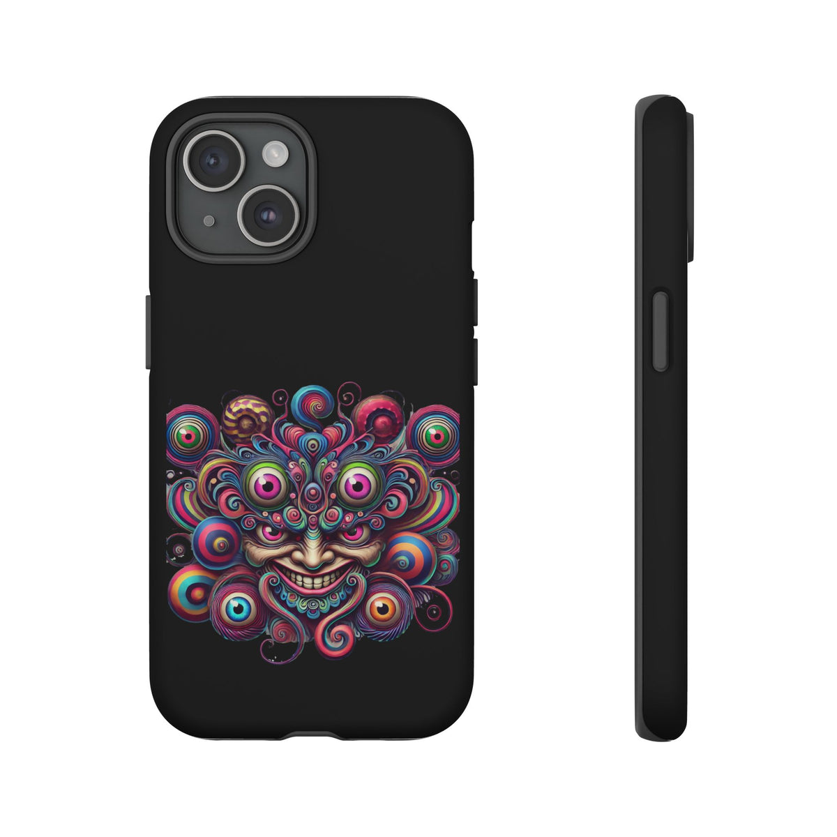 Psychedelic Smiling Eye Cluster Phone Case