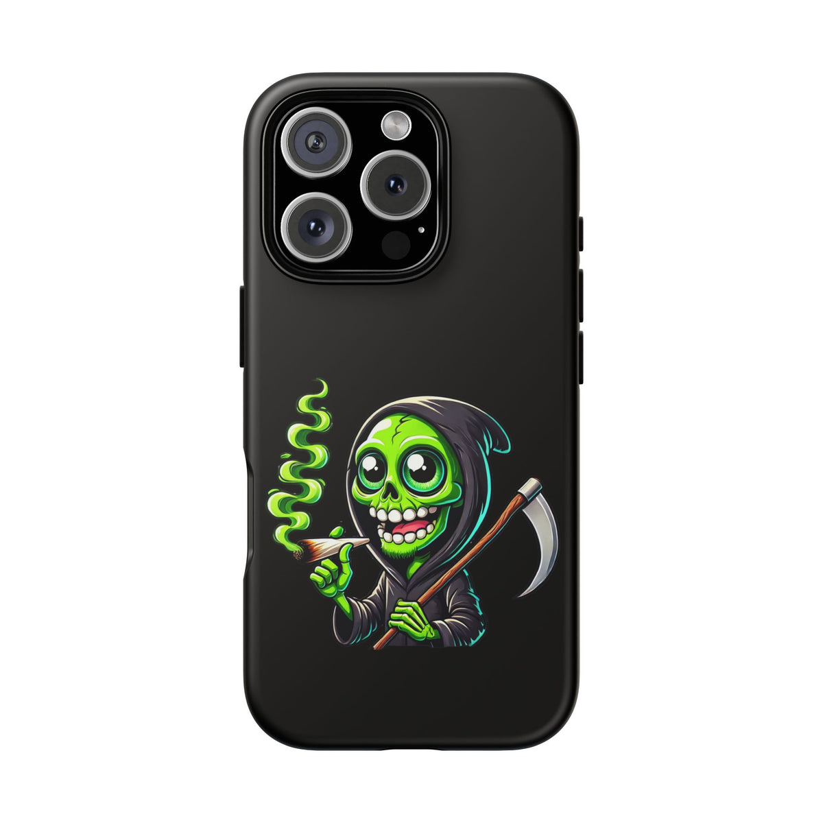Grinning Green Reaper Phone Case