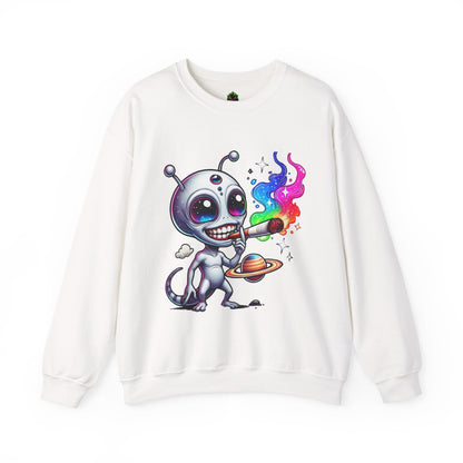 Stoned Alien Galaxy Crewneck Sweatshirt