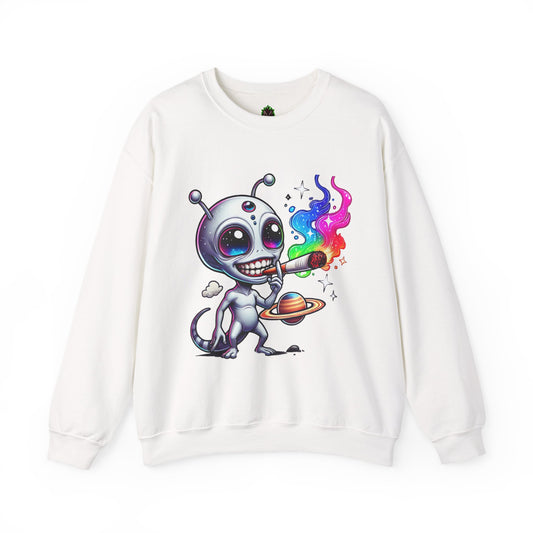Stoned Alien Galaxy Crewneck Sweatshirt
