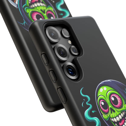 Grinning Stoner Grim Reaper Phone Case – Cannabis Skull iPhone Cover