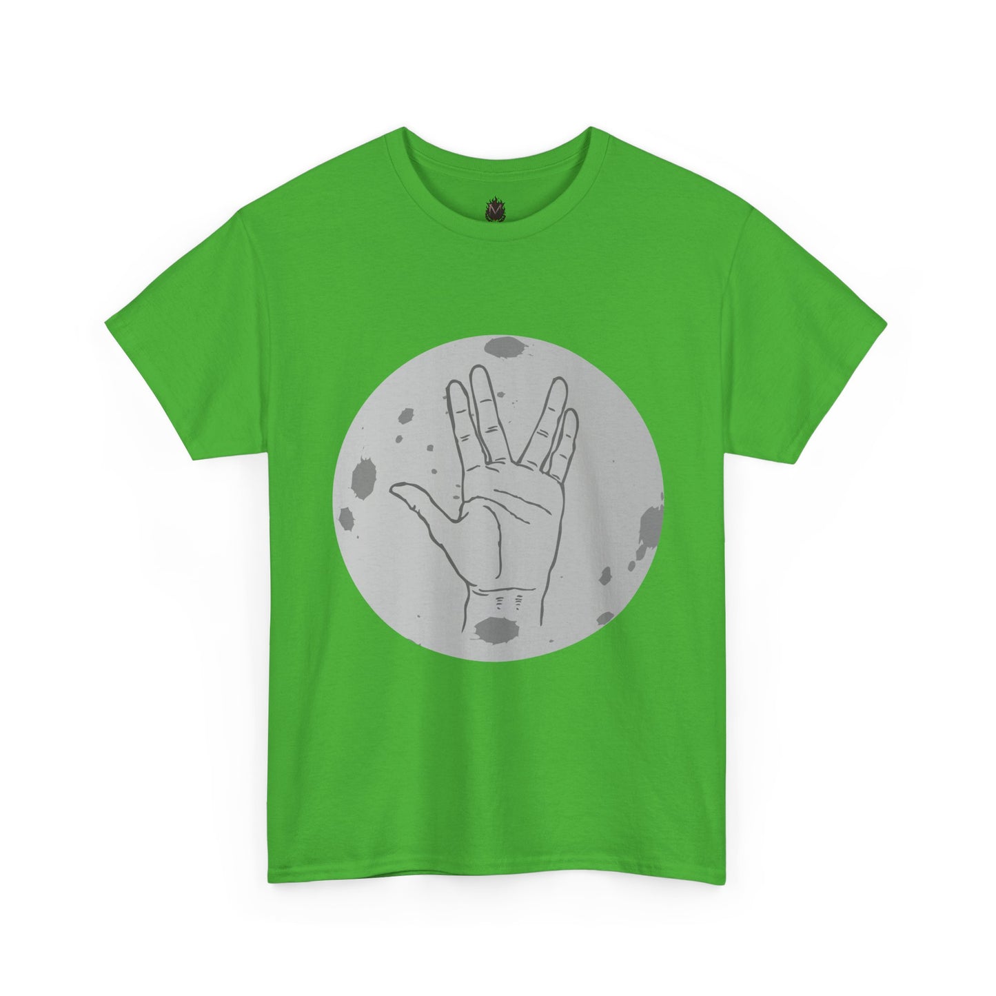 Vulcan Salute Moon Tee | Science Fiction Hand Graphic Tee
