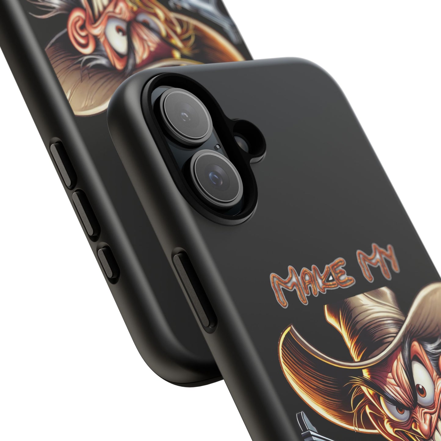 Phone Case - 'Make My Day' Cowboy Revolver Graphic Protective Case