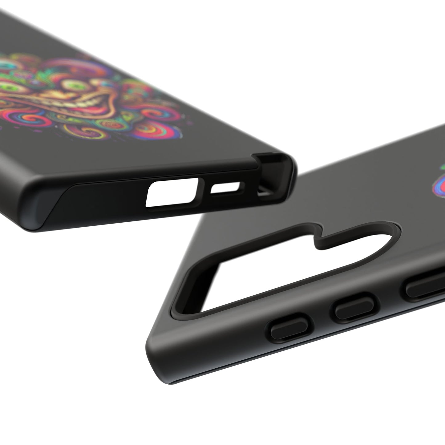 Psychedelic Jester Phone Case — Colorful Creepy Clown Tough Case