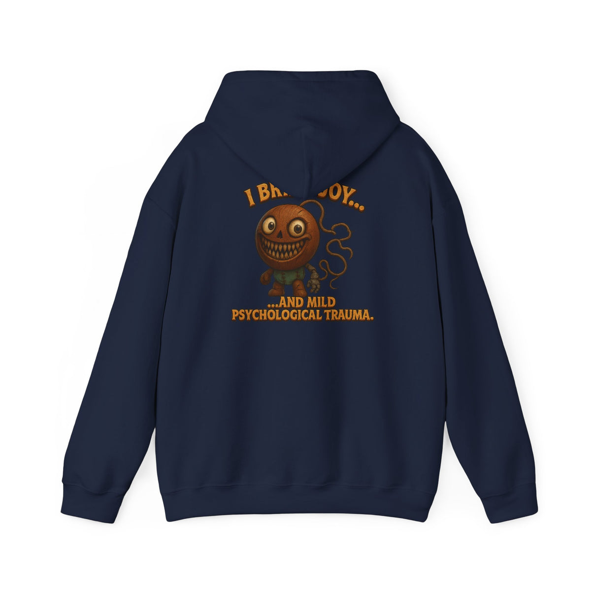 Hoodie — "I Bring Joy" Creepy Candy Character Graphic Pullover