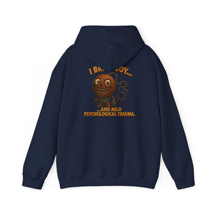 Hoodie — "I Bring Joy" Creepy Candy Character Graphic Pullover