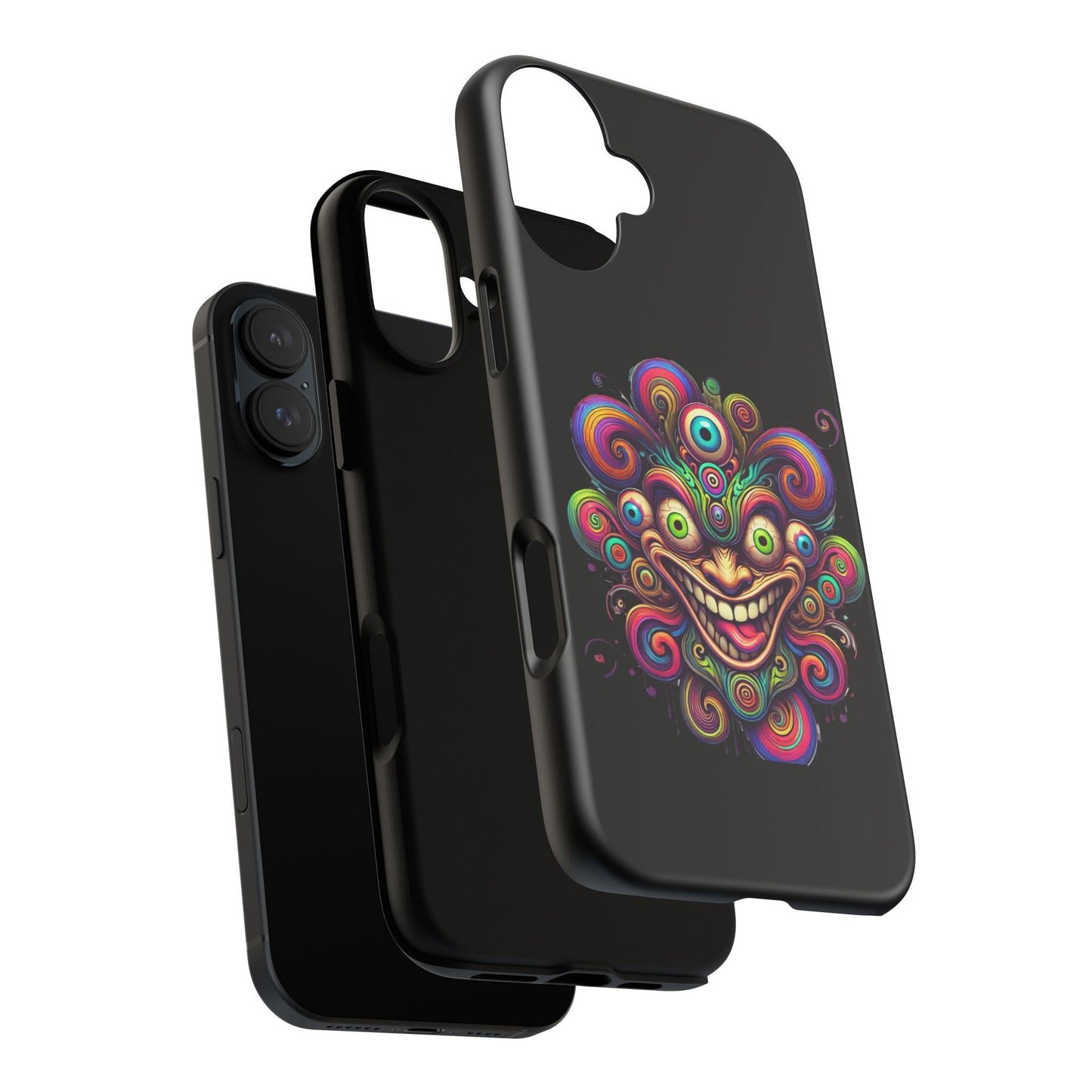 Psychedelic Jester Phone Case — Colorful Creepy Clown Tough Case