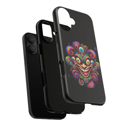 Psychedelic Jester Phone Case — Colorful Creepy Clown Tough Case