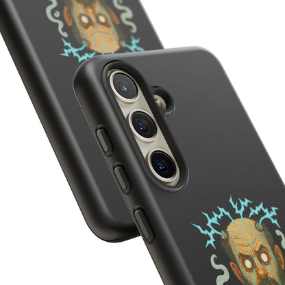 Phone Case — “I’m Not Charged Up… I’m Barely Contained” Electric Horror Design