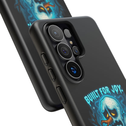 Phone Case — 'Built for Joy, Melting in Sorrow' Blue Melting Snowman Protective Case