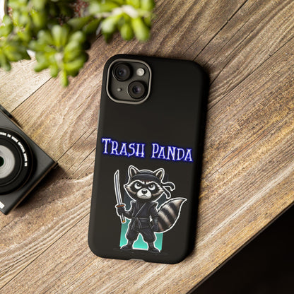Trash Panda Ninja Phone Case — Cute Raccoon Warrior Protective Case
