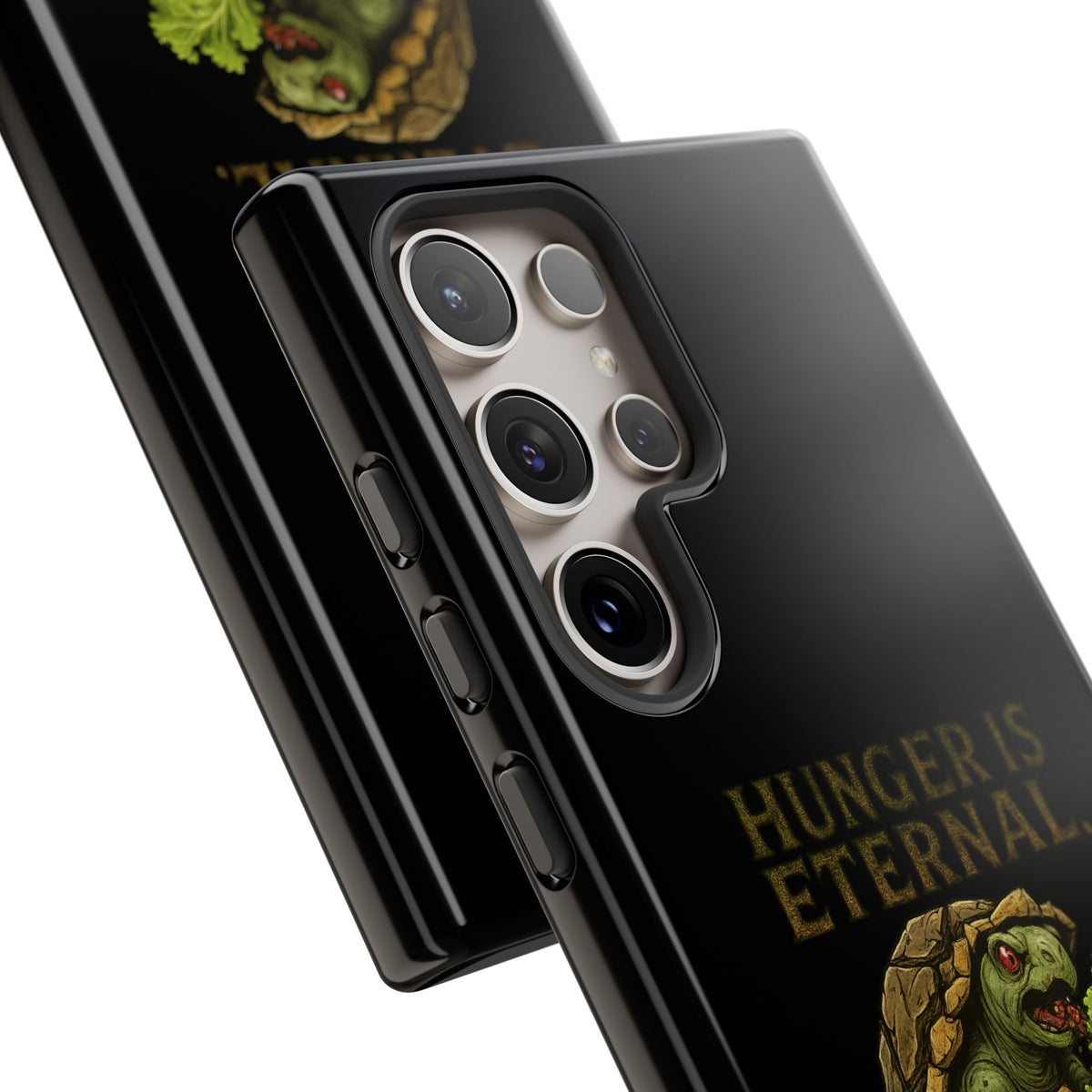 Phone Case — "Hunger Is Eternal, Your Fingers Are Optional" Turtle Monster Design