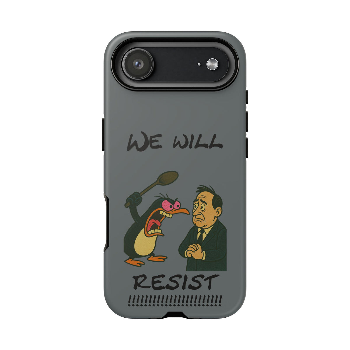 Phone Case - "We Will Resist" Cartoon Protest Design