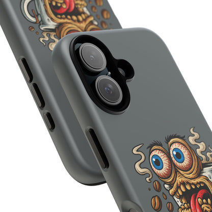 Phone Case — "This Isn't a Cup, It's a Cry for Help" Coffee Monster Design