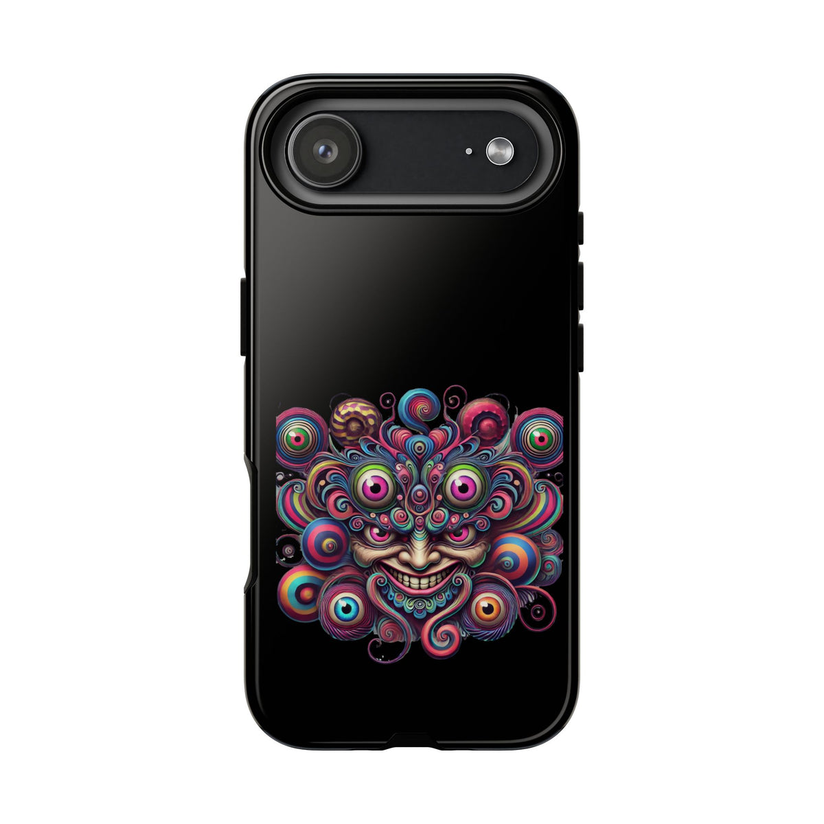 Psychedelic Smiling Eye Cluster Phone Case