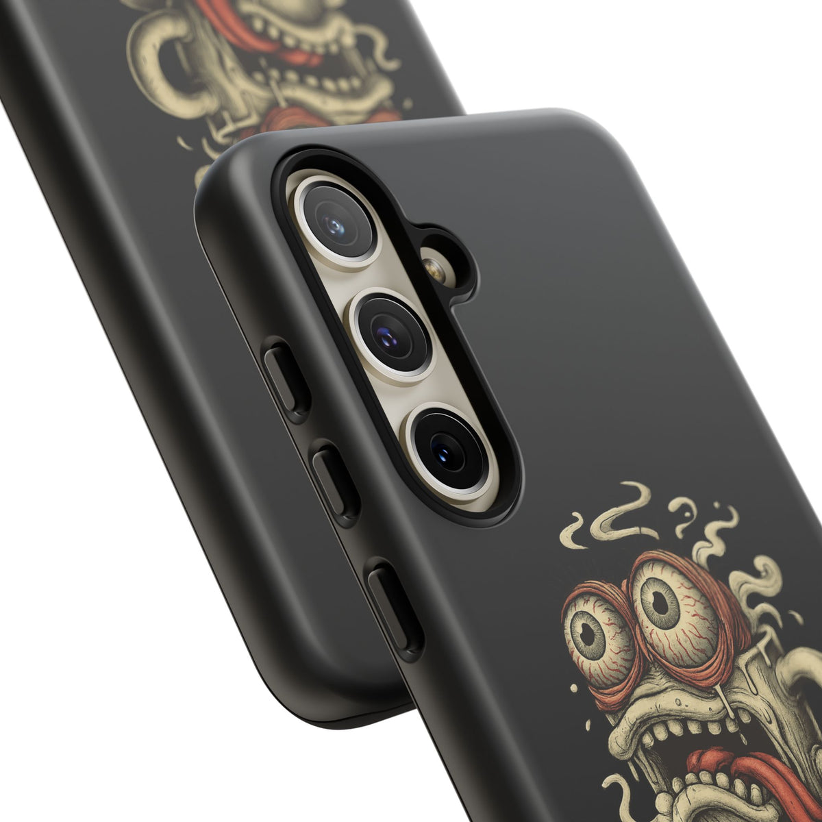 Tough Cases: Retro Hot Coffee Monster Phone Case — Funny 'If Your Mug...' Quote