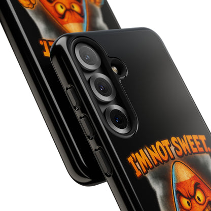 Phone Case — "I'm Not Sweet, I'm Spite in Stripes" Candy Monster Design