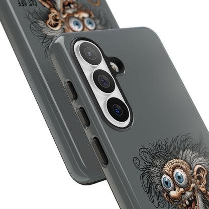 Phone Case — Funny Grumpy Troll Design: “Get Off My Lawn” Protective Cover