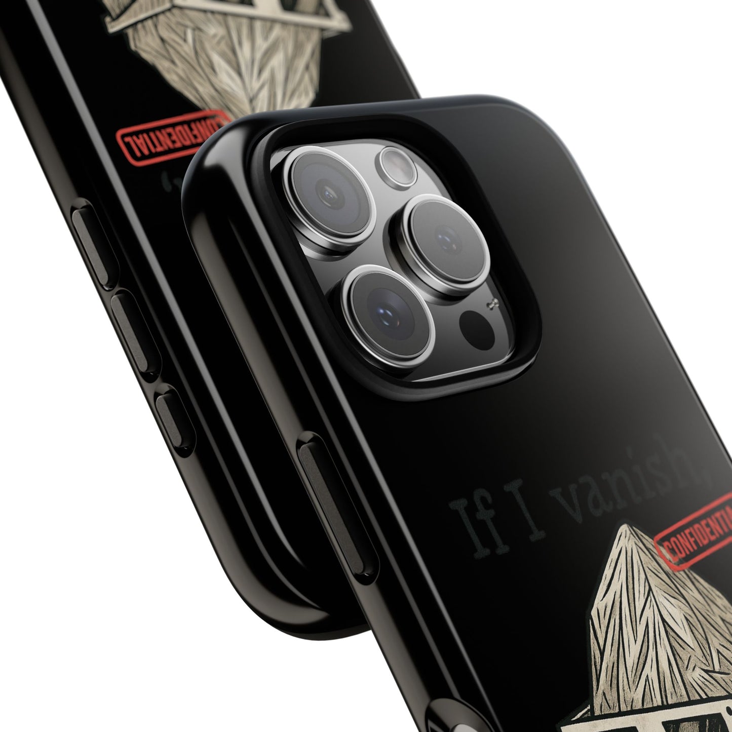 Conspiracy Tin-Foil Hat Phone Case — If I Vanish, Tell the Pigeons I Knew (Confidential)