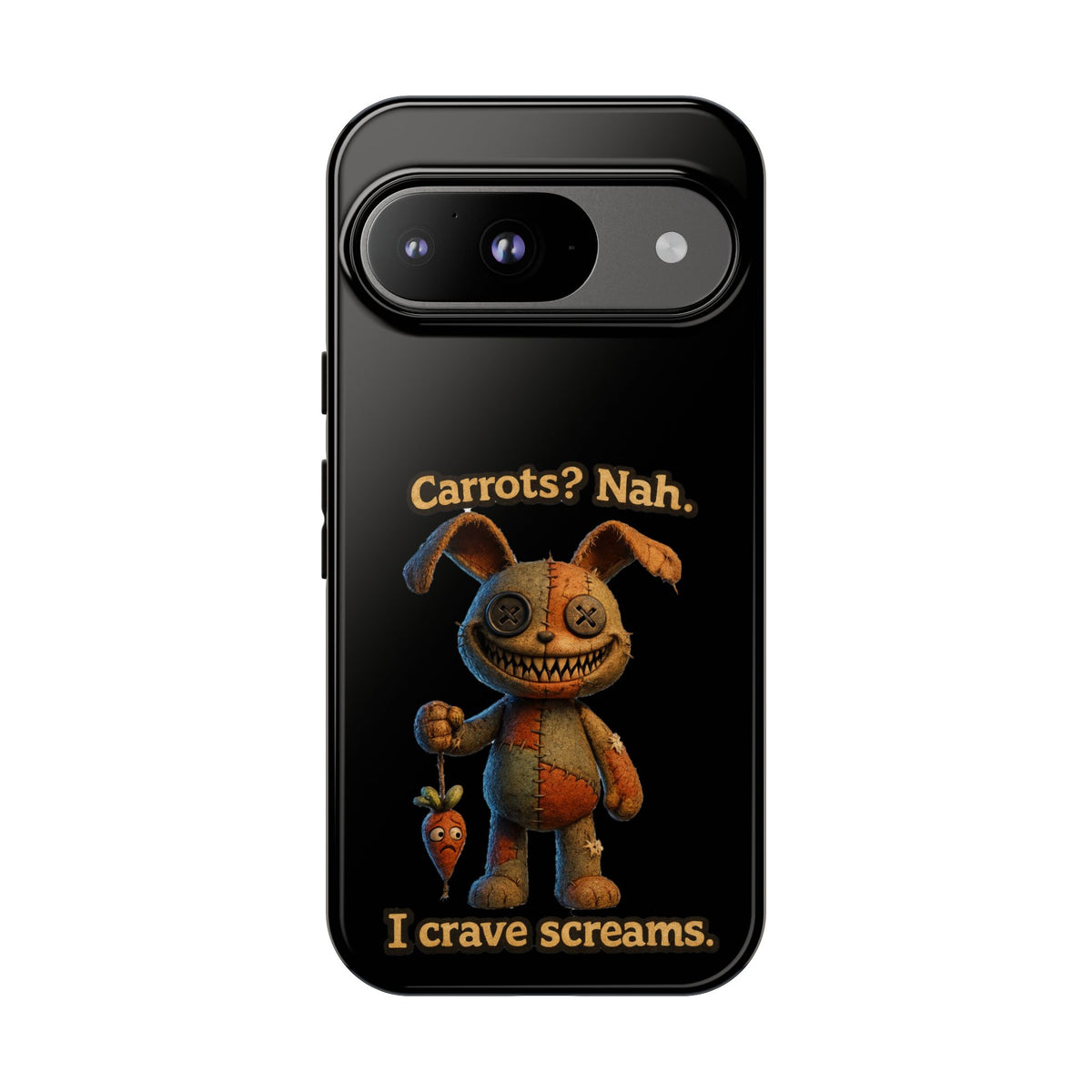 Phone Case — Creepy Bunny "Carrots? Nah. I crave screams." Horror iPhone Case