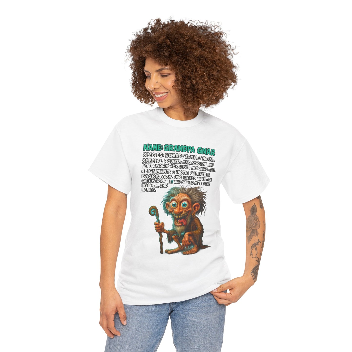 Grandpa Gnar – Chaotic Geriatric Wizard T-Shirt