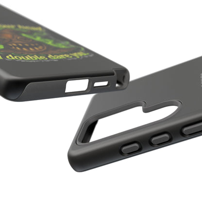 Phone Case — 'Put Me On Your Head, I Double Dare You' Witch Hat Horror Design