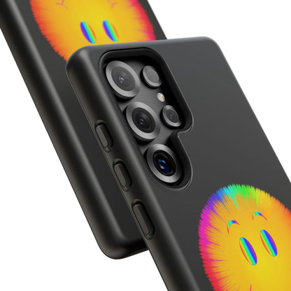 Phone Case — 'Dead Inside, But the Visuals Are Amazing' Rainbow Smiley