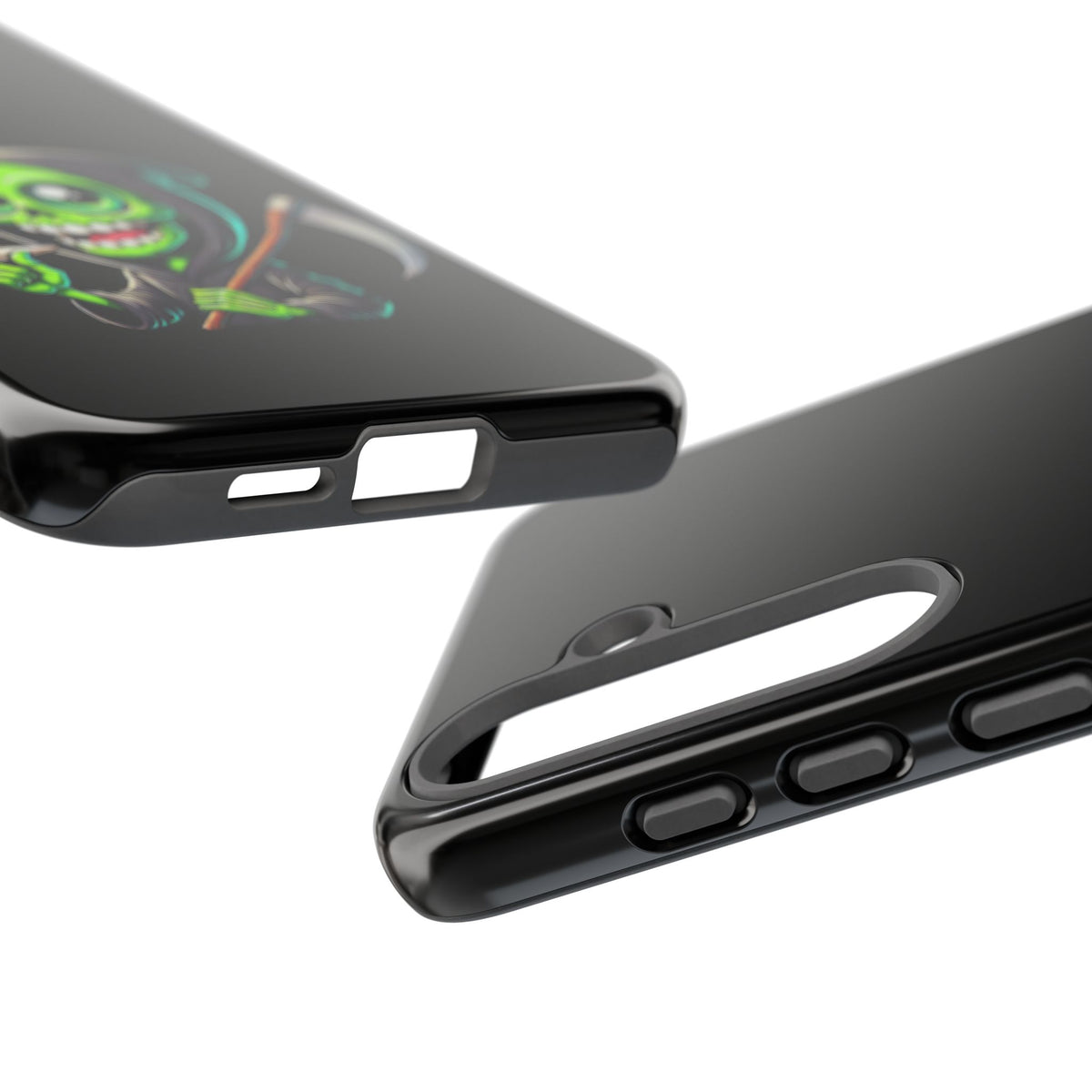 Grinning Green Reaper Phone Case