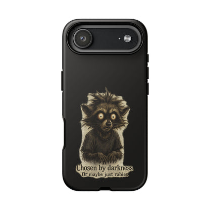 Phone Case — "Chosen by Darkness (Or Maybe Just Rabies)" Cute Creepy Lemur Design