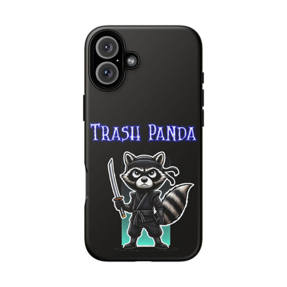Trash Panda Ninja Phone Case — Cute Raccoon Warrior Protective Case