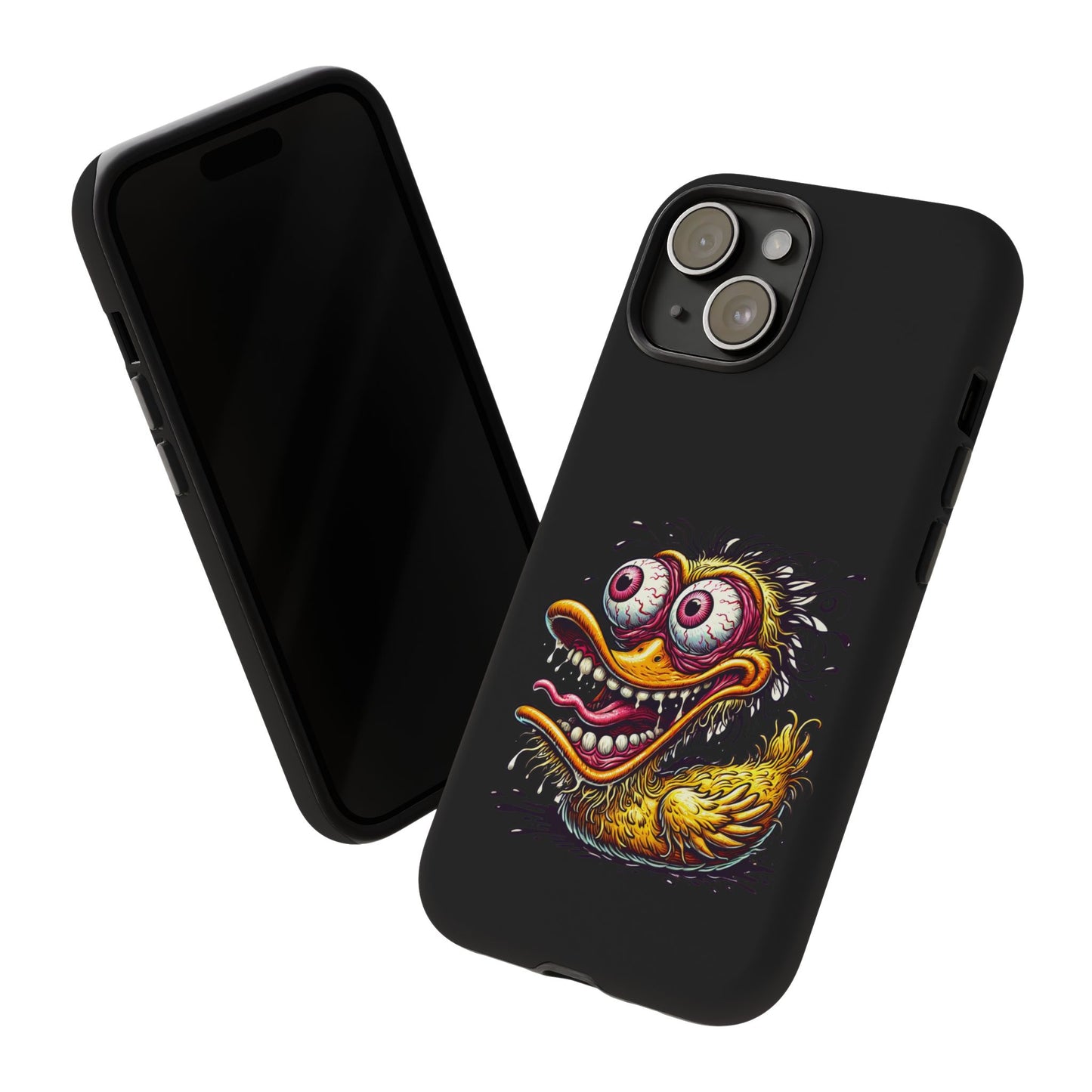 Duck Monster Phone Case — Crazy Cartoon Eye Duck Shock Design Tough Case
