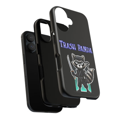 Trash Panda Ninja Phone Case — Cute Raccoon Warrior Protective Case
