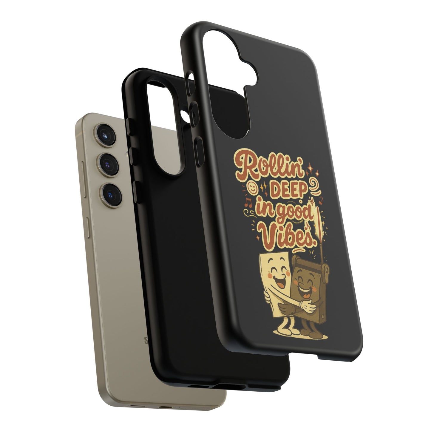 Phone Case — "Rollin' Deep in Good Vibes" Cartoon Retro Design