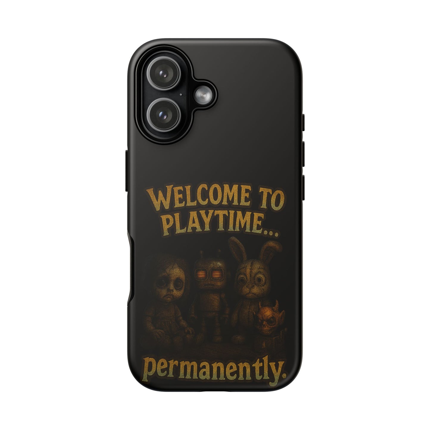 Phone Case — "Welcome to Playtime... Permanently." Horror Game Character Protective Case