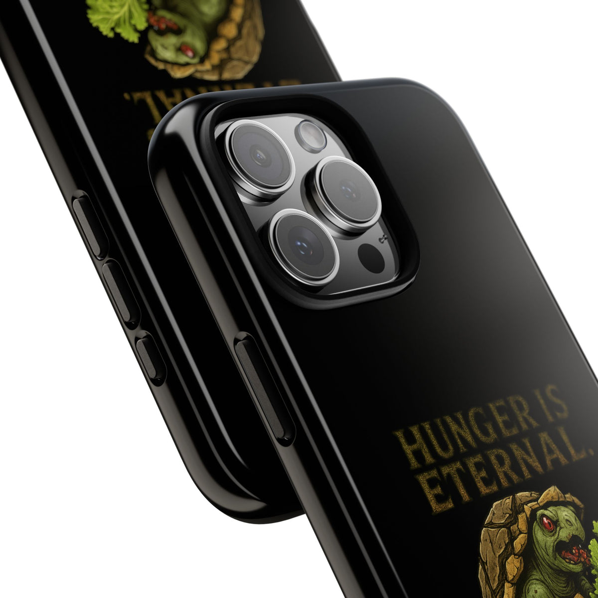 Phone Case — "Hunger Is Eternal, Your Fingers Are Optional" Turtle Monster Design