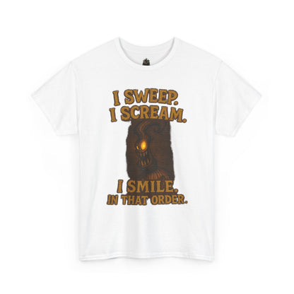 Creepy Pumpkin Lantern I Sweep I Scream I Smile T-Shirt