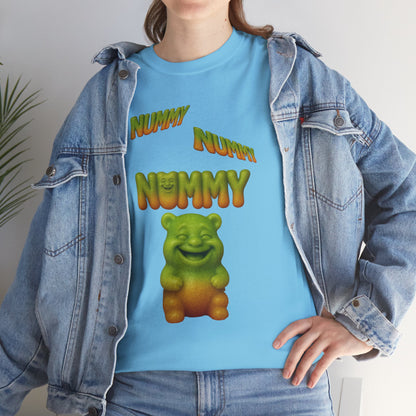 Nummy Gummy Tee — Cute Green Gummy Bear Graphic T-Shirt